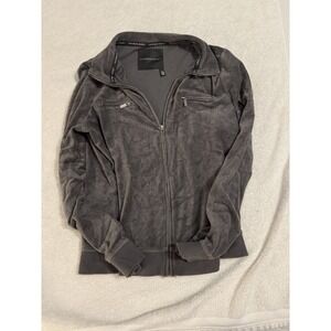 Victoria's‎ Secret Women Zip Jacket Medium Gray Velour